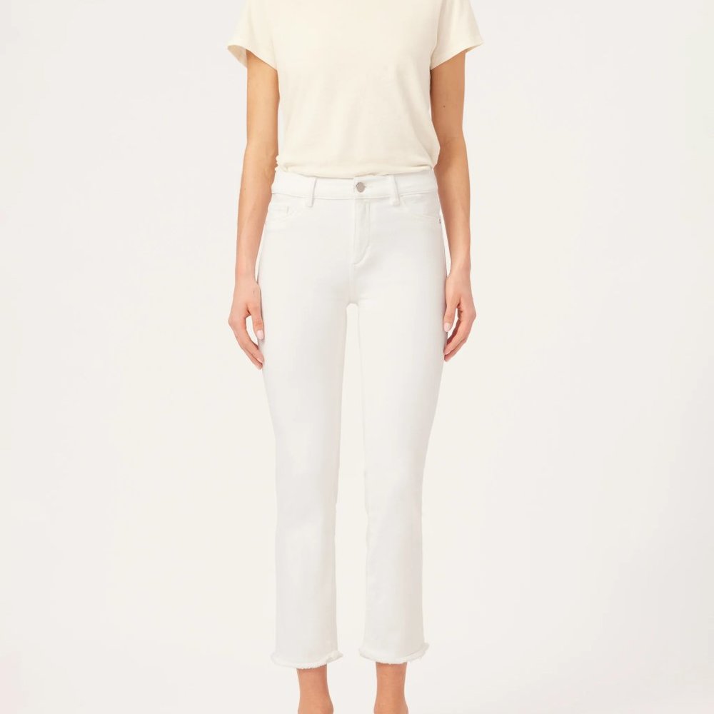 DL1961 - Mara Straight Mid Rise Jean in Milk